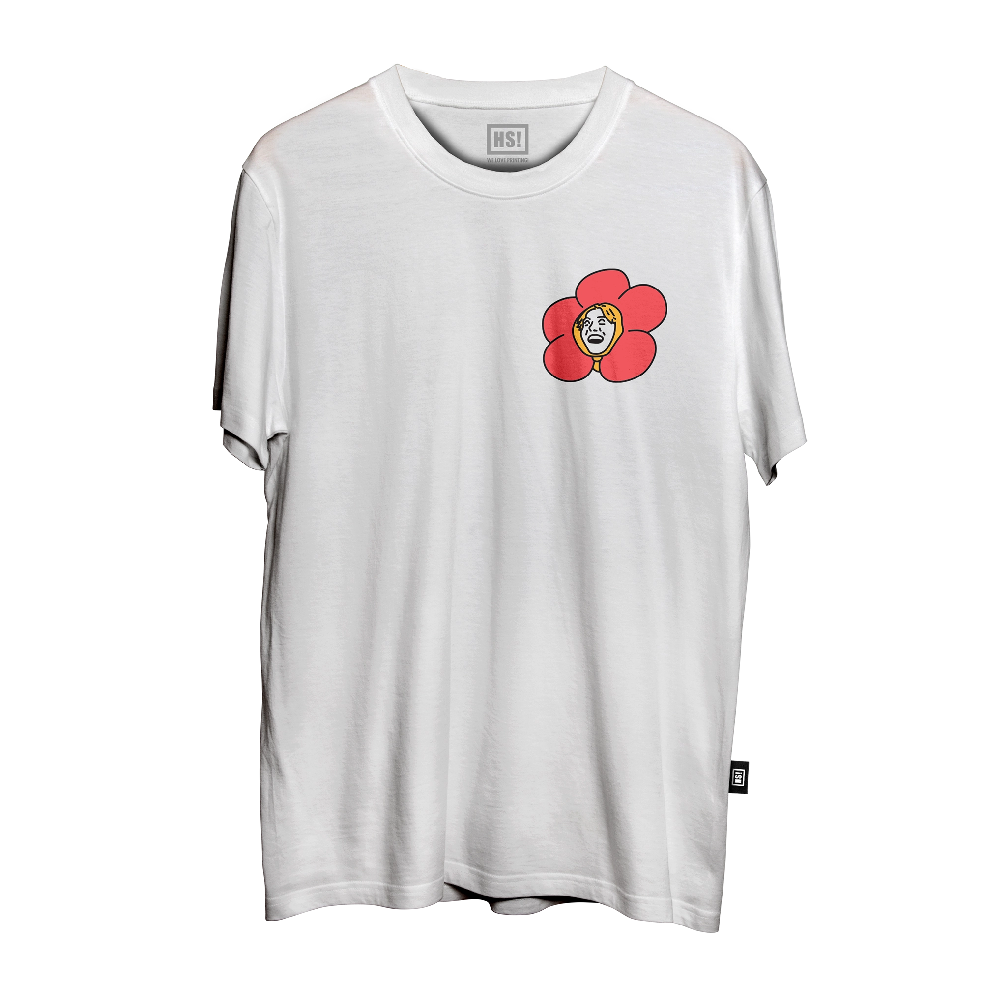 BTS J Hope flower tee front white