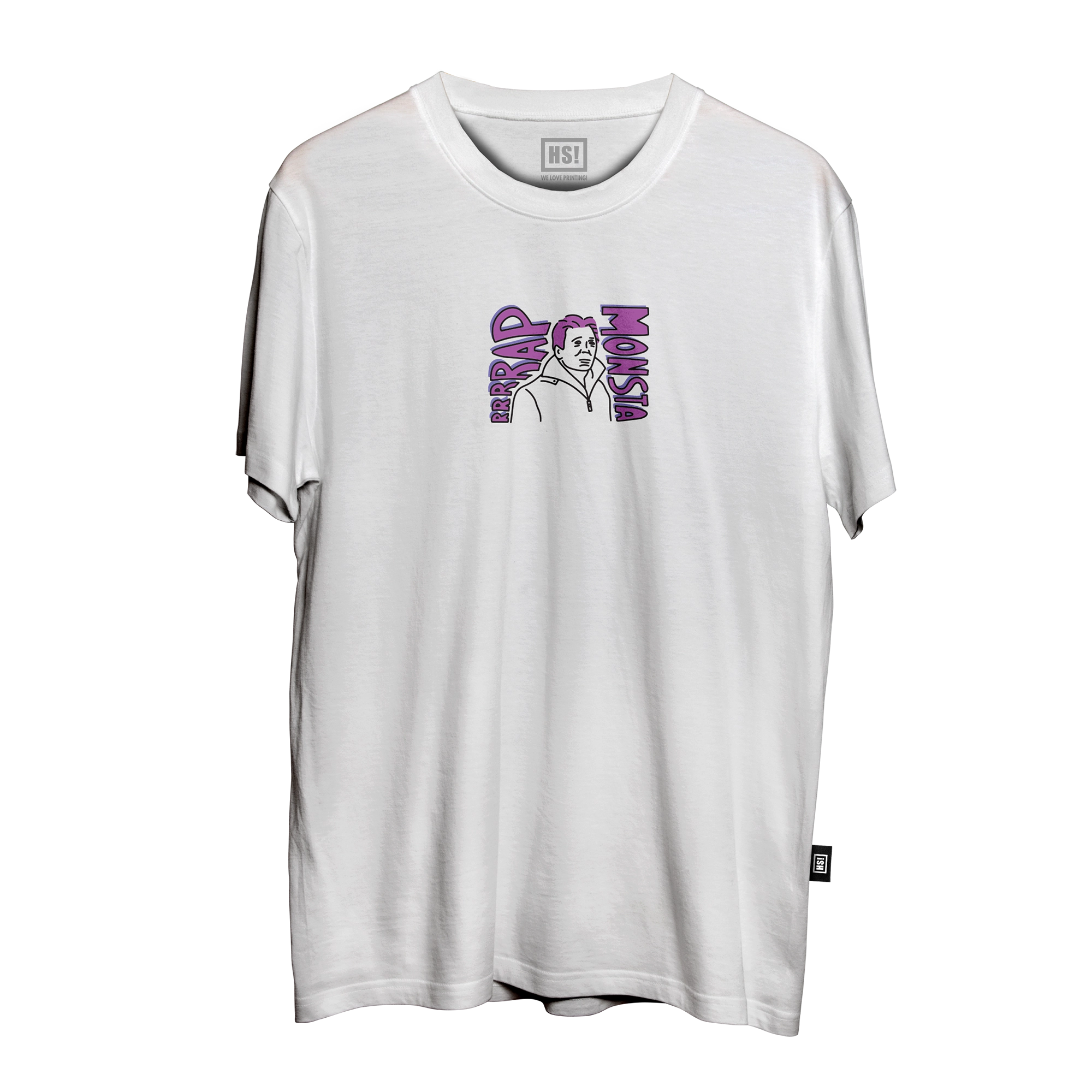 BTS Rap Monsta tee front white HS