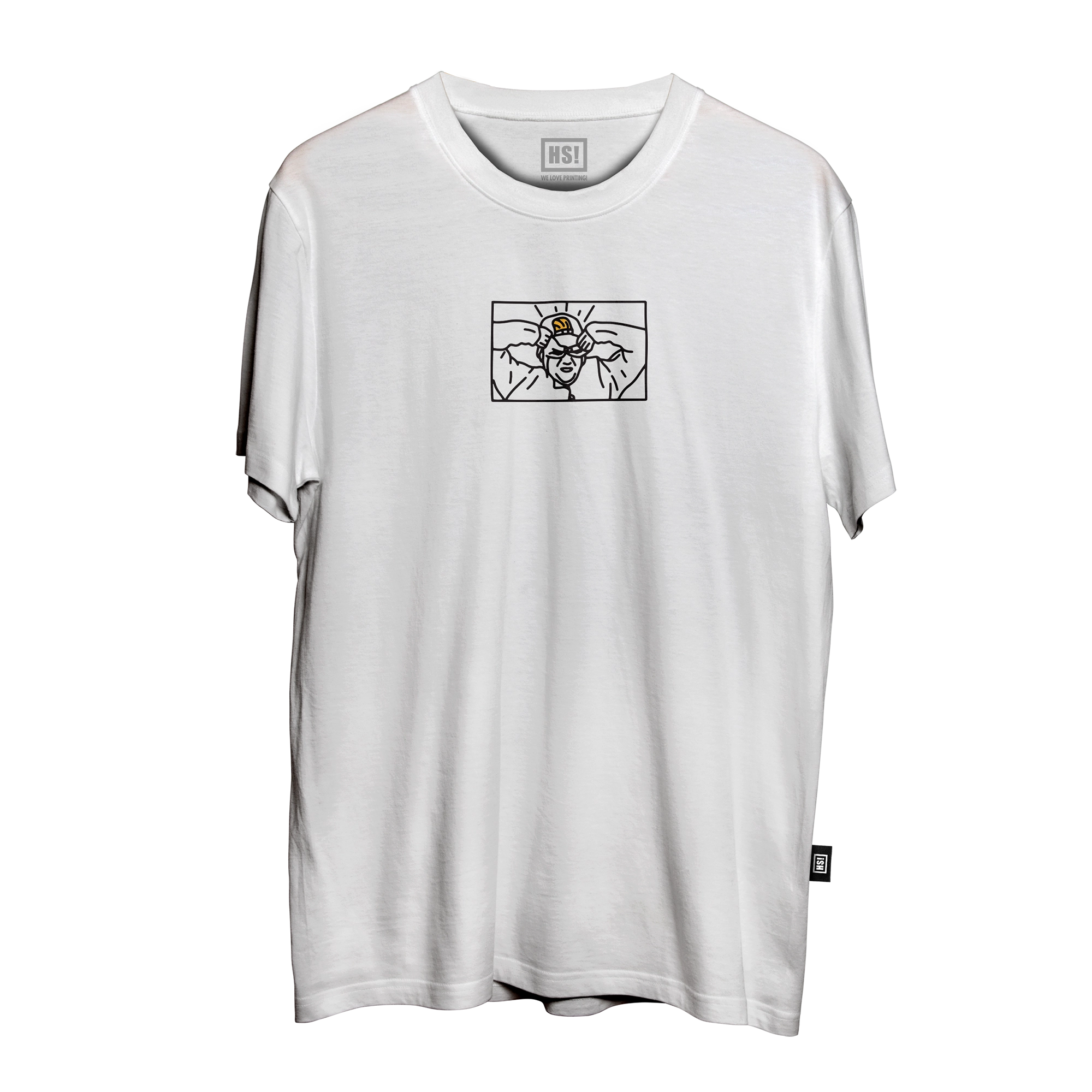 BTS Suga Batman tee front white HS